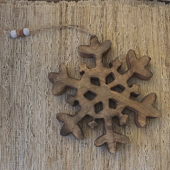Other - Rustic Wooden Snowflake winter decor